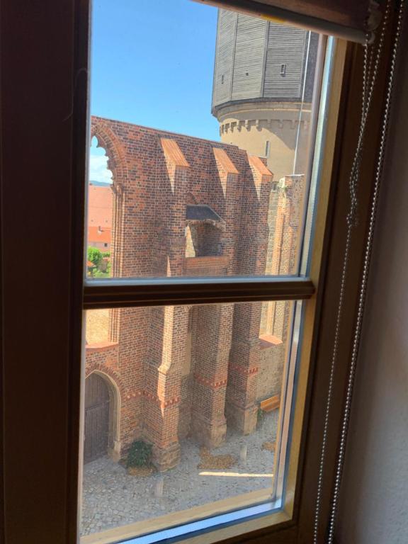 a view from a window of a building at Apartment 2 Große Brüdergasse in Bautzen