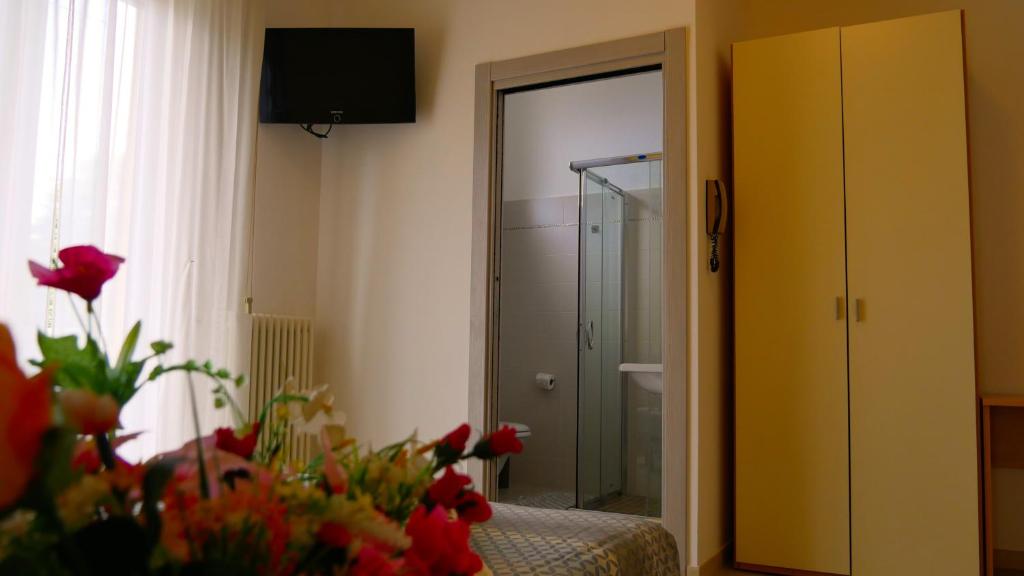 TV a/nebo společenská místnost v ubytování Hotel Frida
