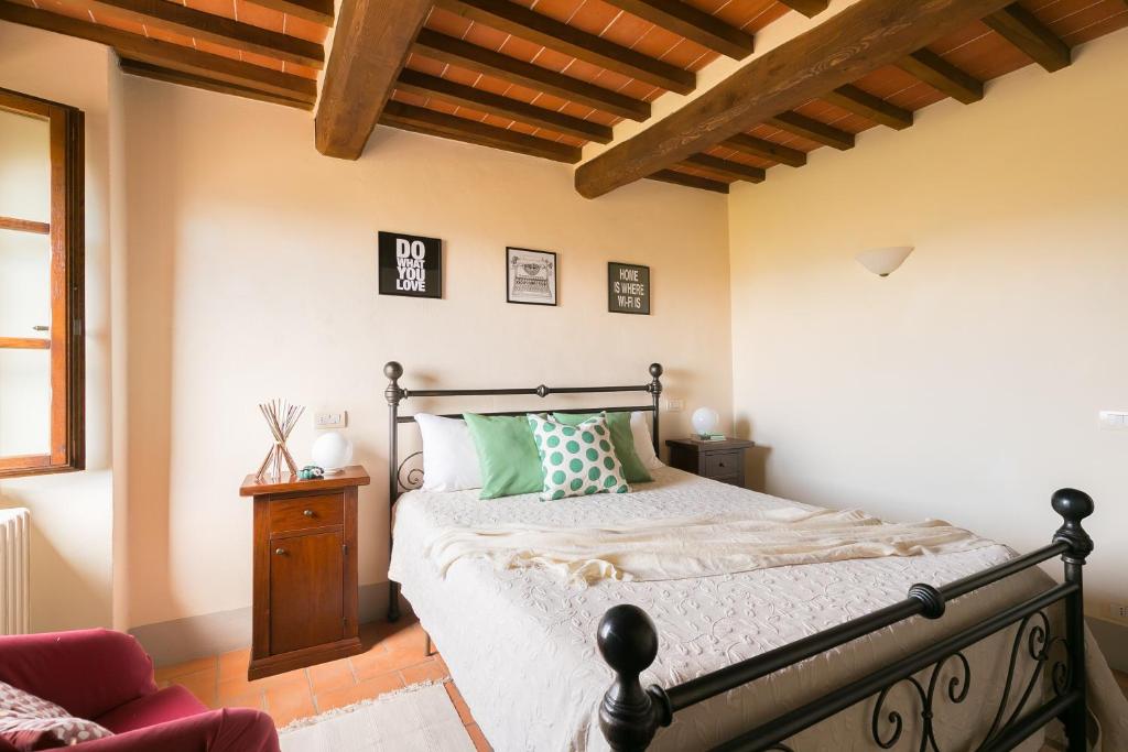 Postel nebo postele na pokoji v ubytování Casa Franci
