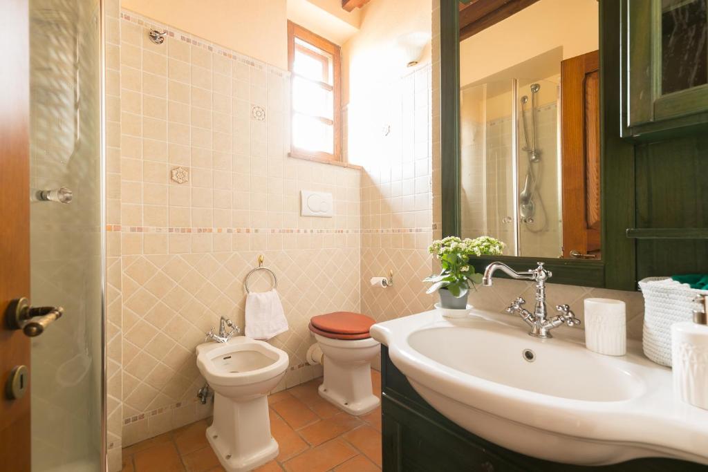 Koupelna v ubytování Casa Franci