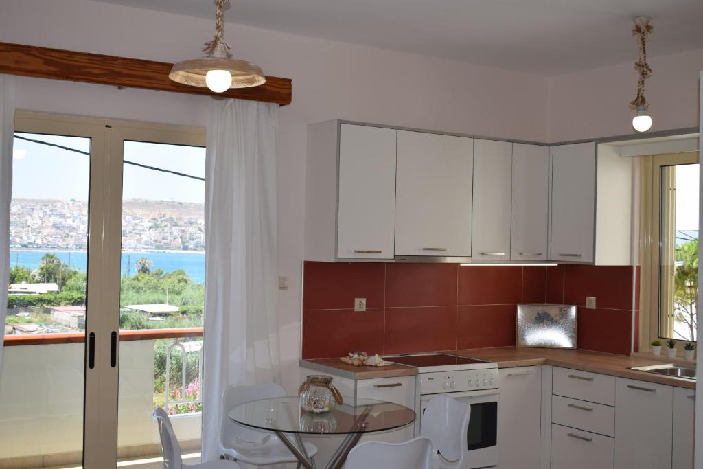Kuchyň nebo kuchyňský kout v ubytování Eleonora apartment no2