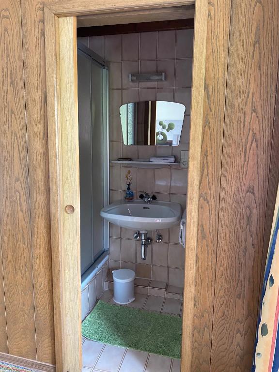 Kúpeľňa v ubytovaní Appartments-Hutter