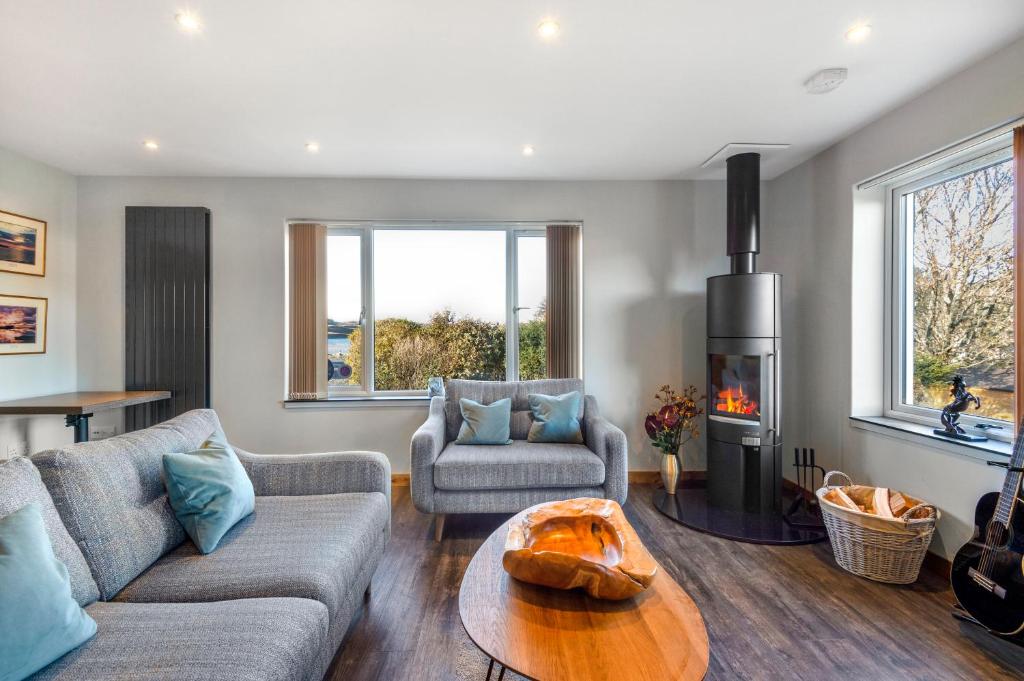 Posezení v ubytování Skye Lodge Dunvegan Skye