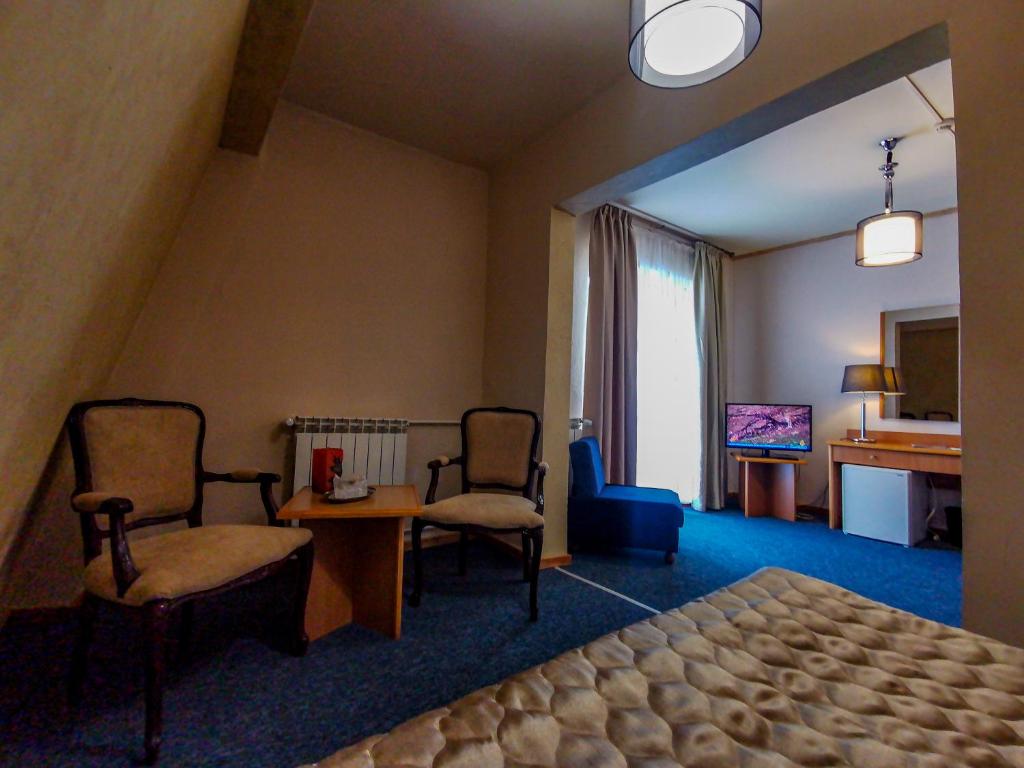 Kuchyň nebo kuchyňský kout v ubytování Hotel Belvedere
