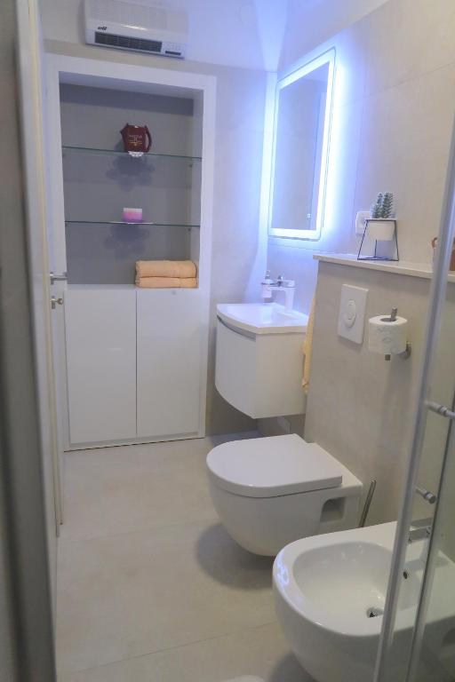 Koupelna v ubytování Cvita apartments