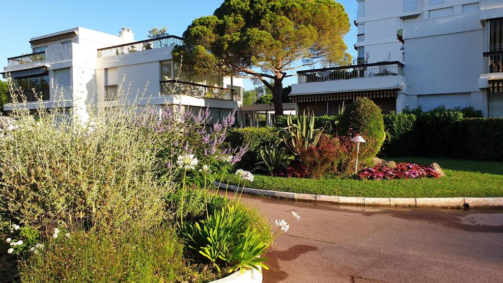 Zahrada ubytování Garden and beach sea view apartment Cannes