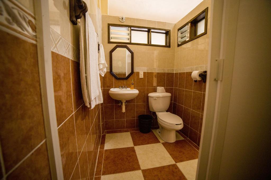 Koupelna v ubytování HOTEL EX HACIENDA EL MOLINO