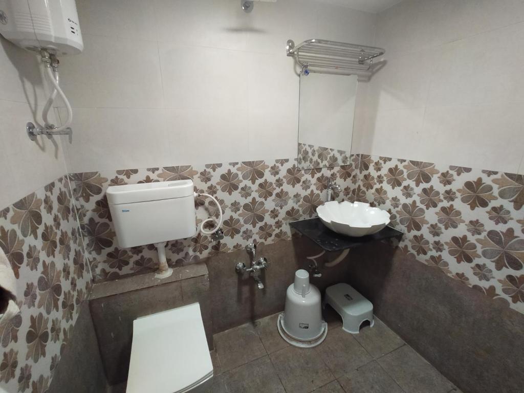 Koupelna v ubytování Hotel Neelkamal