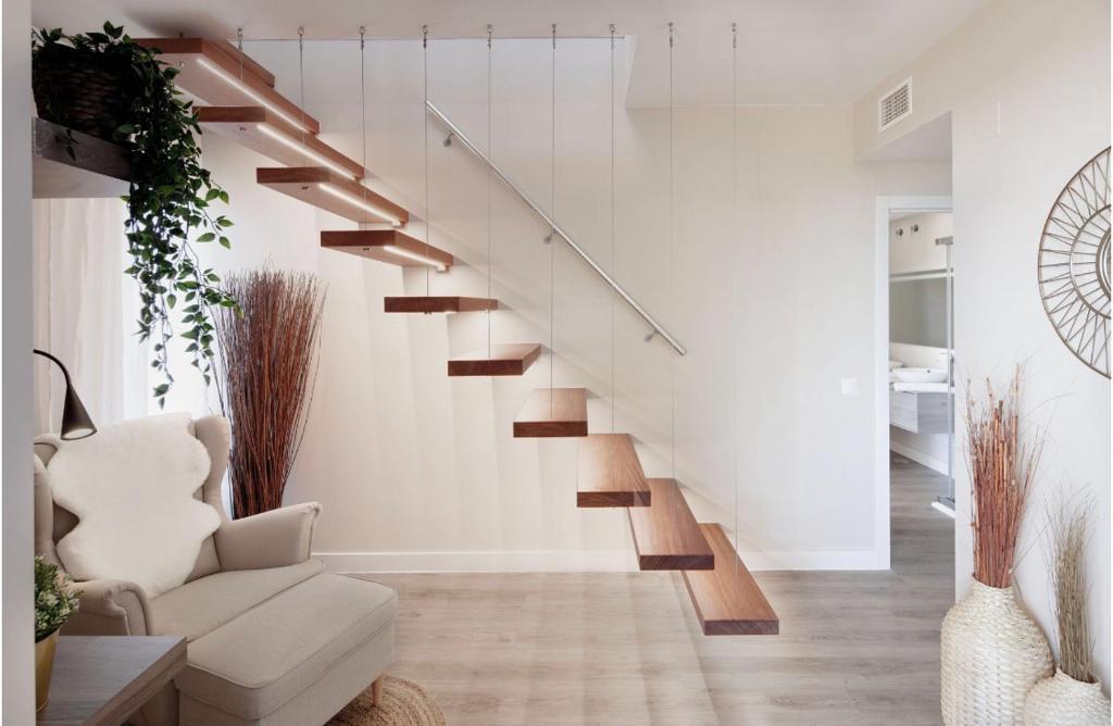 A seating area at AMAZING DUPLEX NEXT TO THE BEACH IN MARBELLA