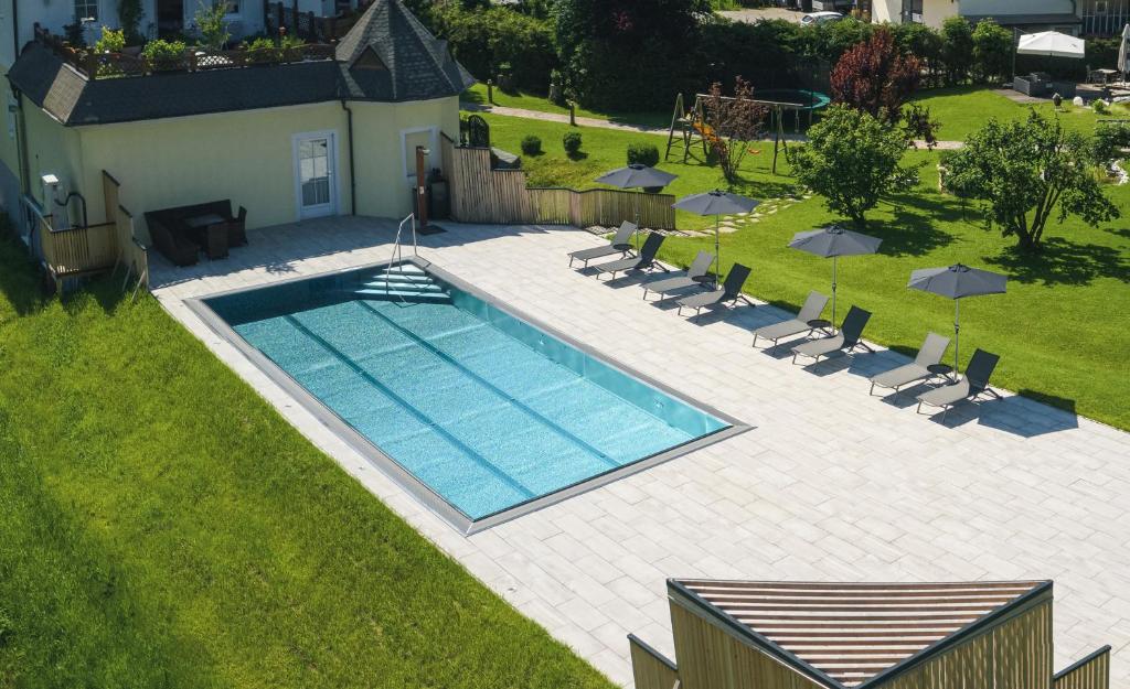 The swimming pool at or close to Hotel Schartner