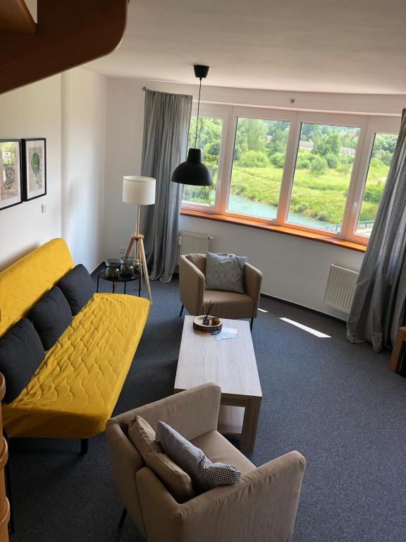 A seating area at Mymara 19