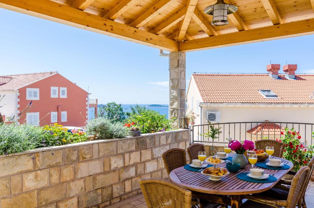 Balkón alebo terasa v ubytovaní Adriatic Sunny Apartments