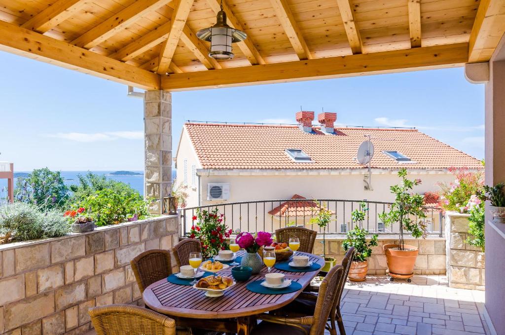 Balkón alebo terasa v ubytovaní Adriatic Sunny Apartments