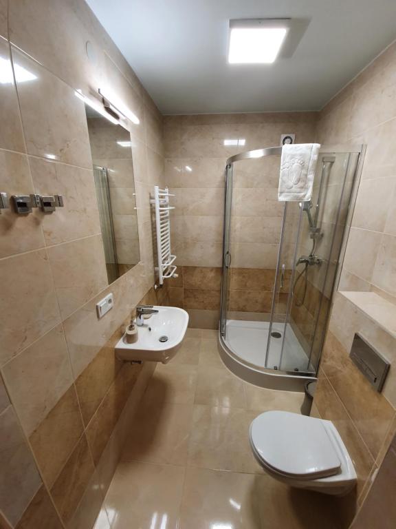 Kúpeľňa v ubytovaní Pokoje Gościnne Zakopane