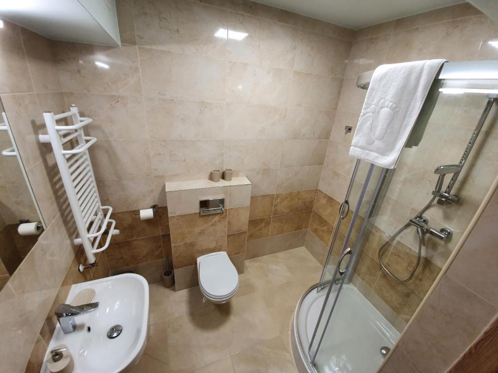 Kúpeľňa v ubytovaní Pokoje Gościnne Zakopane