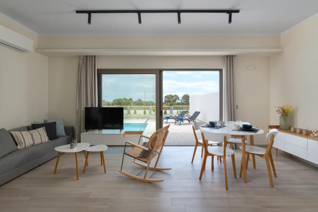 A television and/or entertainment centre at Armonia Suites