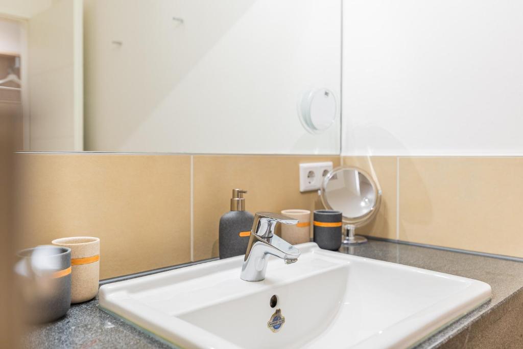 Koupelna v ubytování Residenz Seestern