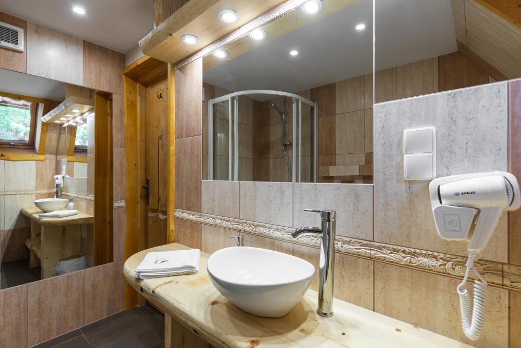 Kúpeľňa v ubytovaní Domki Tatra Lux Zakopane