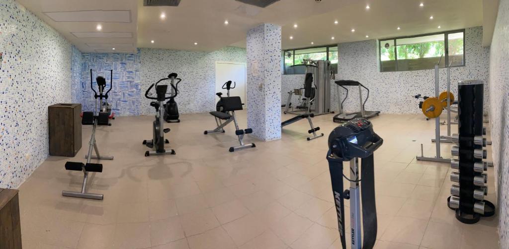 Fitness centrum a/nebo fitness zařízení v ubytování Hotel Kamenec
