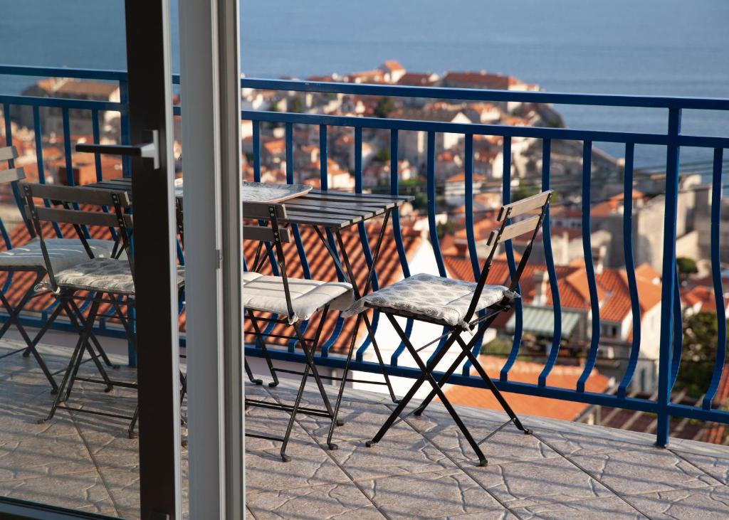 Balkón nebo terasa v ubytování Apartment Iris
