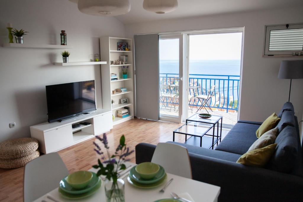 Posezení v ubytování Apartment Iris