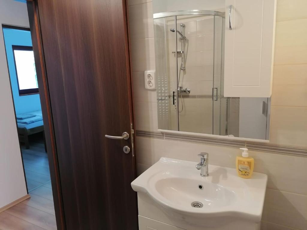 Koupelna v ubytování Casa Val Madorso