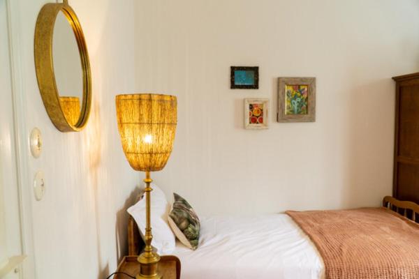 Postel nebo postele na pokoji v ubytování Hotel am Bach