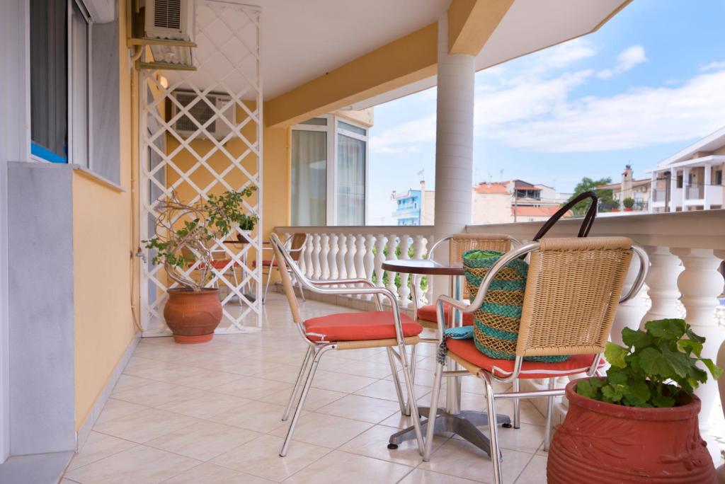 Balkon lub taras w obiekcie Hotel Asterias
