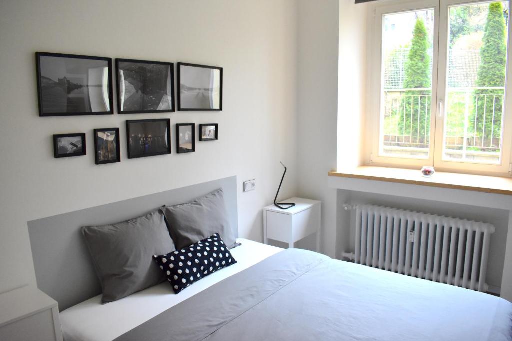 Posteľ alebo postele v izbe v ubytovaní Designer holiday home Vinohrady!