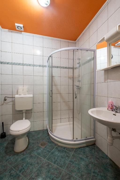 Koupelna v ubytování Bled Hostel