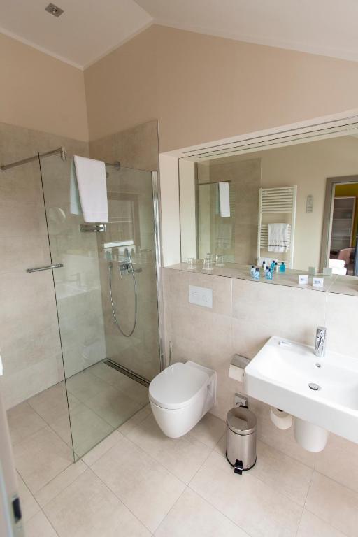 Koupelna v ubytování Hotel Hafenresidenz Stralsund