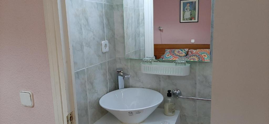 A bathroom at Hostal San Martin