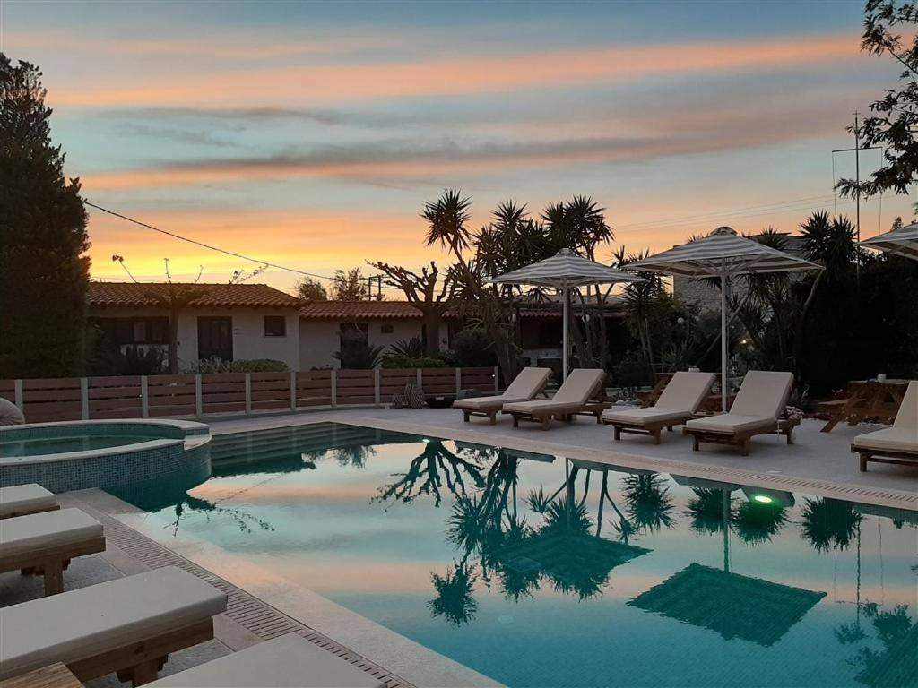 The swimming pool at or close to Athina Apartments