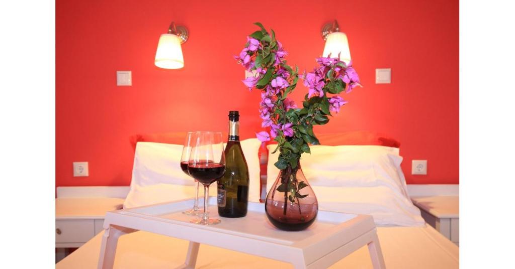 Athina Apartments italokat is kínál