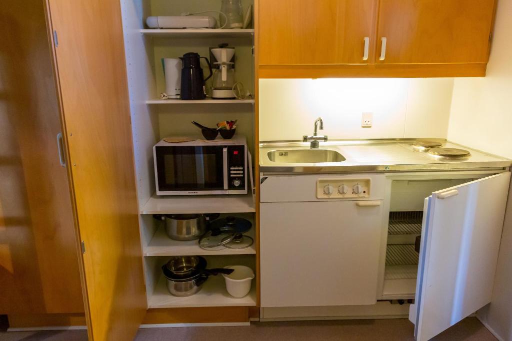 Cucina o angolo cottura di Ansager Hotel og Hytteby