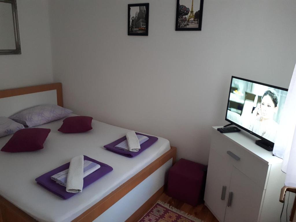 Postel nebo postele na pokoji v ubytování Hostel Miran Mostar