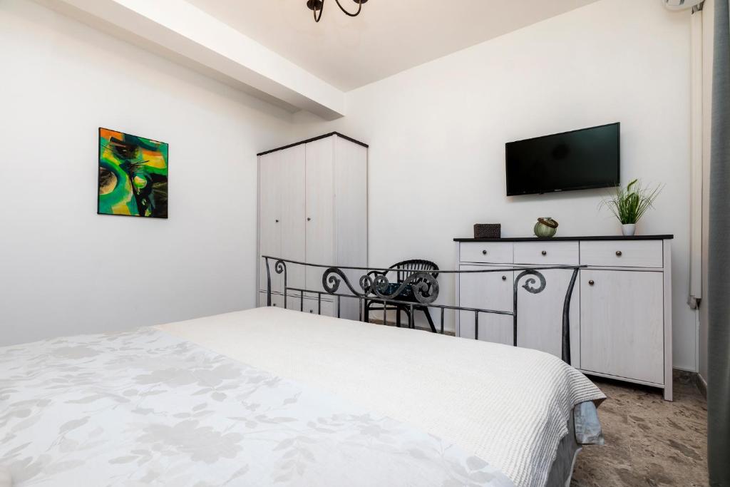 Posteľ alebo postele v izbe v ubytovaní Apartment Medea, St. Martin
