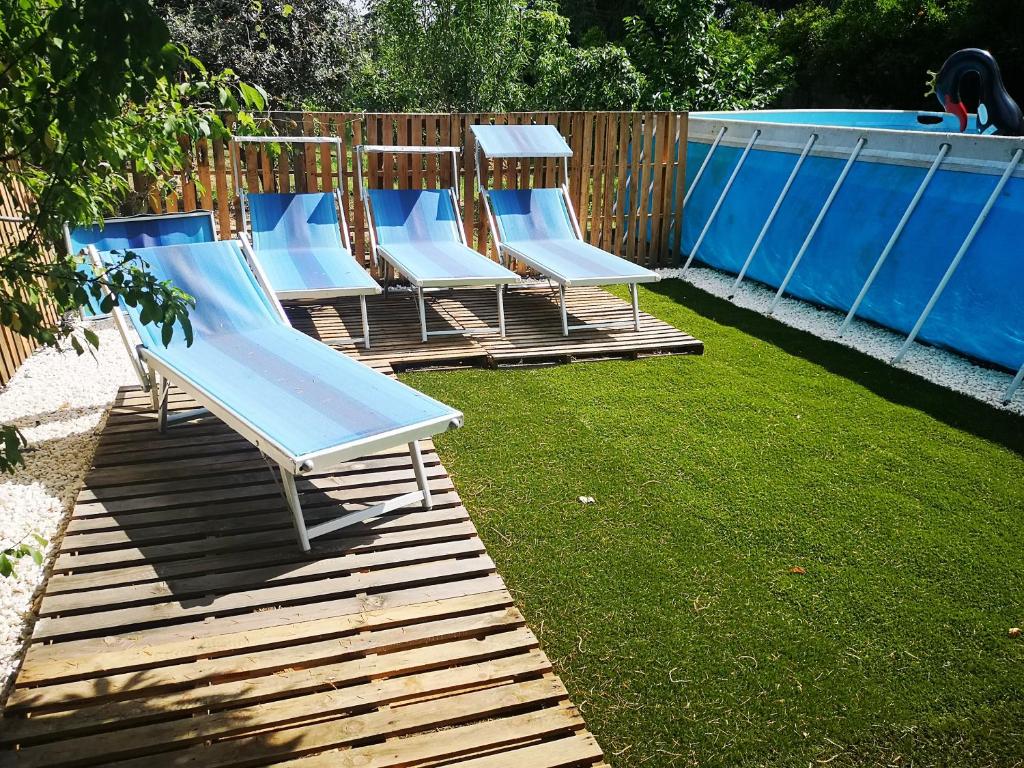 Bazén v ubytovaní CASALE "GAIA"- Relax nel VERDE con Piscina Privata Esclusiva alebo v jeho blízkosti