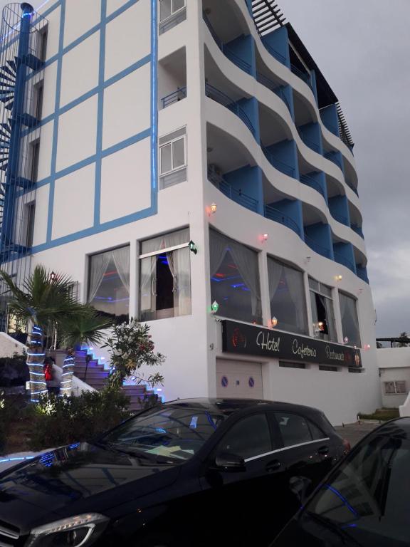 Budova, kde se aparthotel nachází