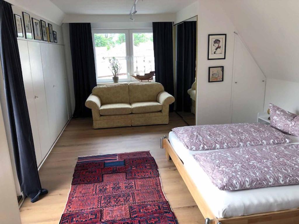 Postel nebo postele na pokoji v ubytování Ferienwohnung Bartel