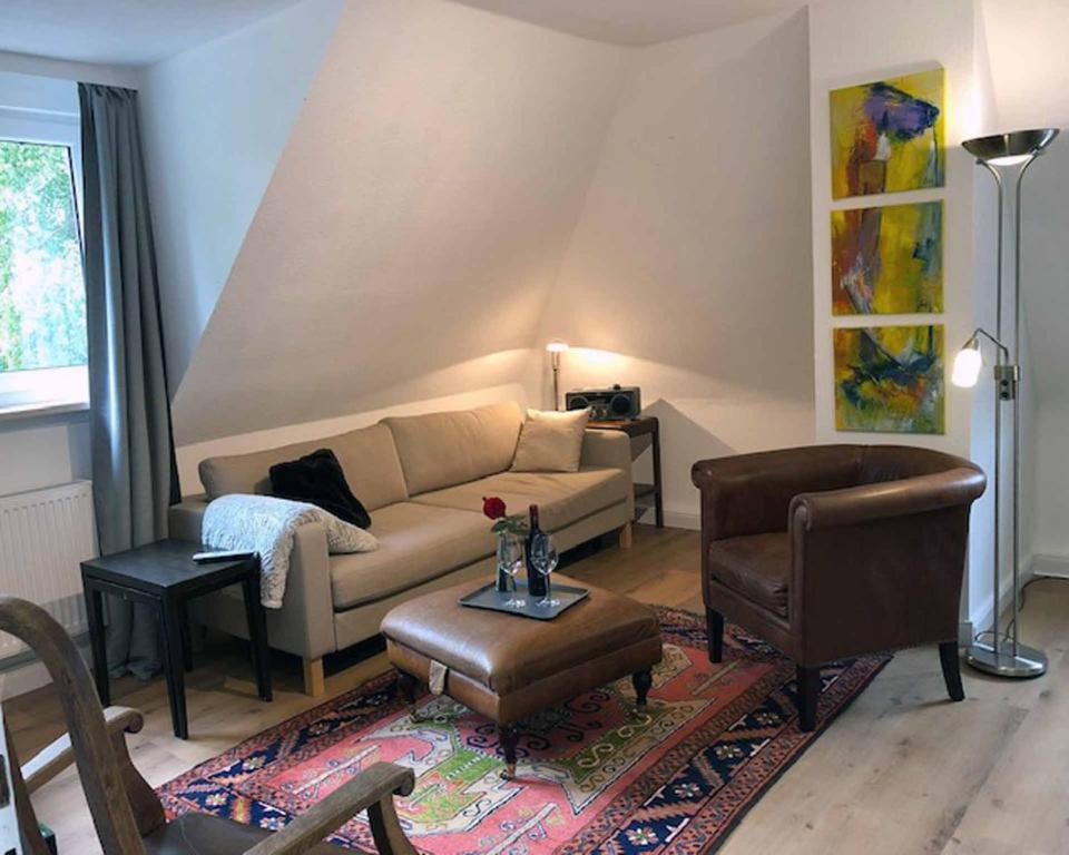 Posezení v ubytování Ferienwohnung Bartel