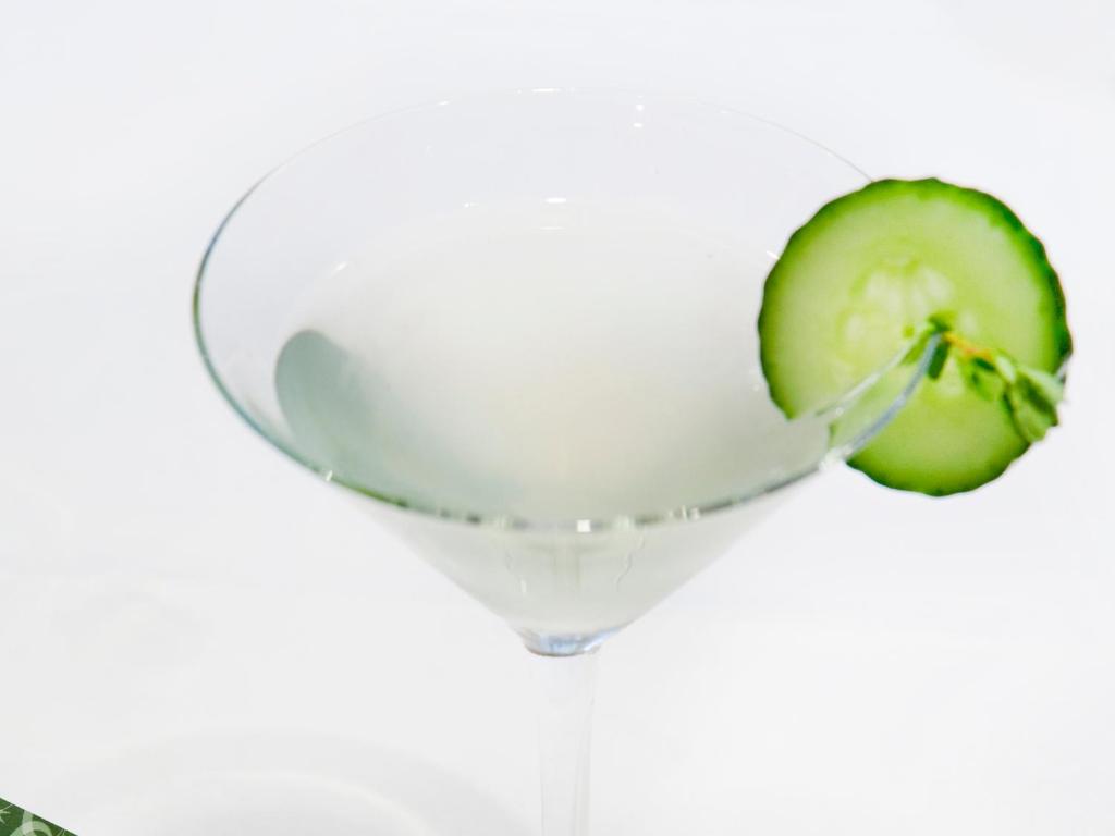 a spoon with a green apple on it at Montcalm Brewery, London City in London