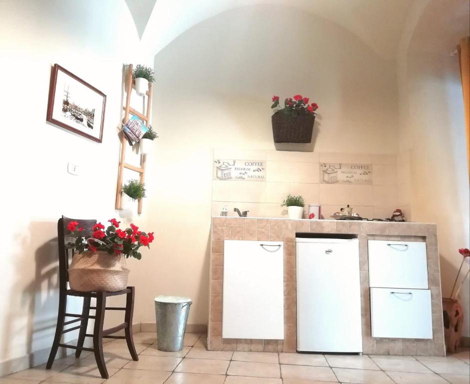 Kuchyňa alebo kuchynka v ubytovaní Casa Terra Sicula