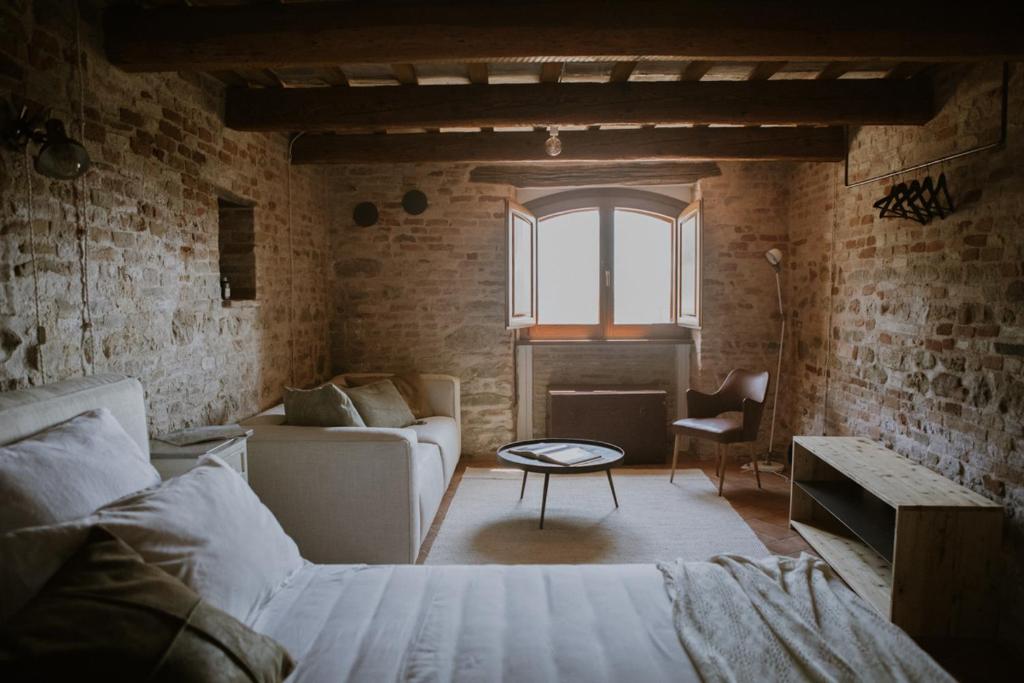 Posezení v ubytování Borgo Loretello