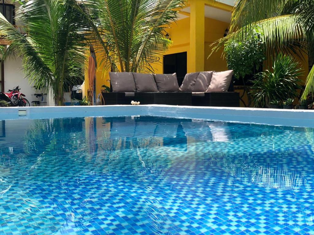 Bazén v ubytování Apo Diver Beach Resort nebo v jeho okolí
