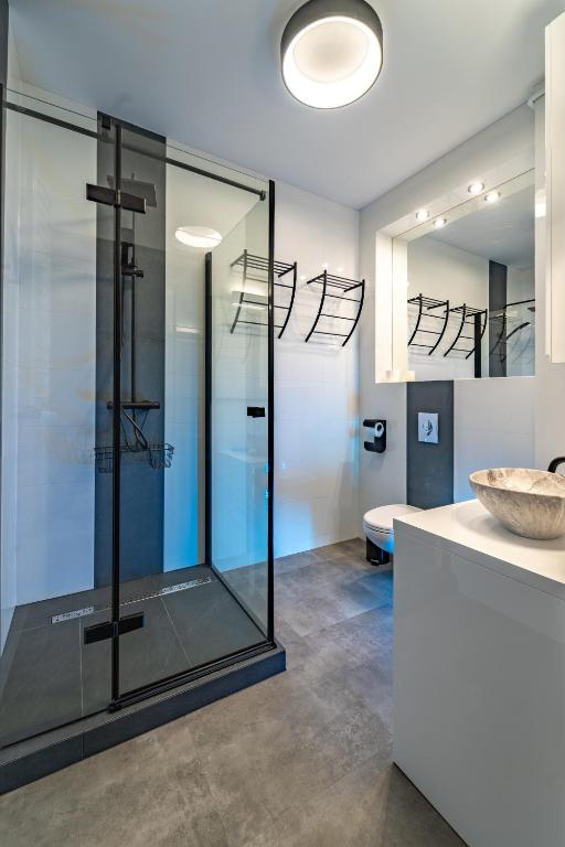 Kúpeľňa v ubytovaní Apartamenty Pod Gondola Świeradów