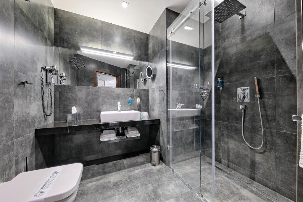 Koupelna v ubytování Bayjonn Boutique Hotel