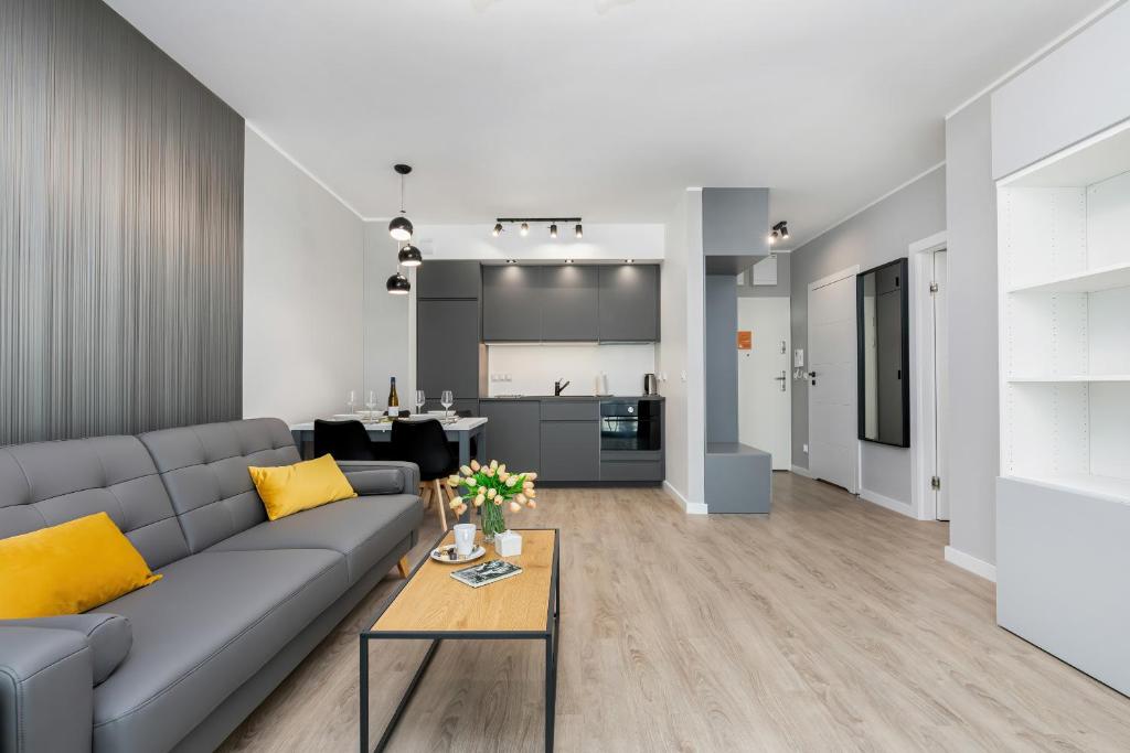Posedenie v ubytovaní Modern City Center Apartments by Noclegi Renters