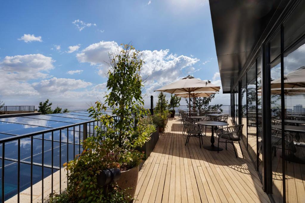 Balkón nebo terasa v ubytování Mizpe Hayamim by Isrotel Exclusive
