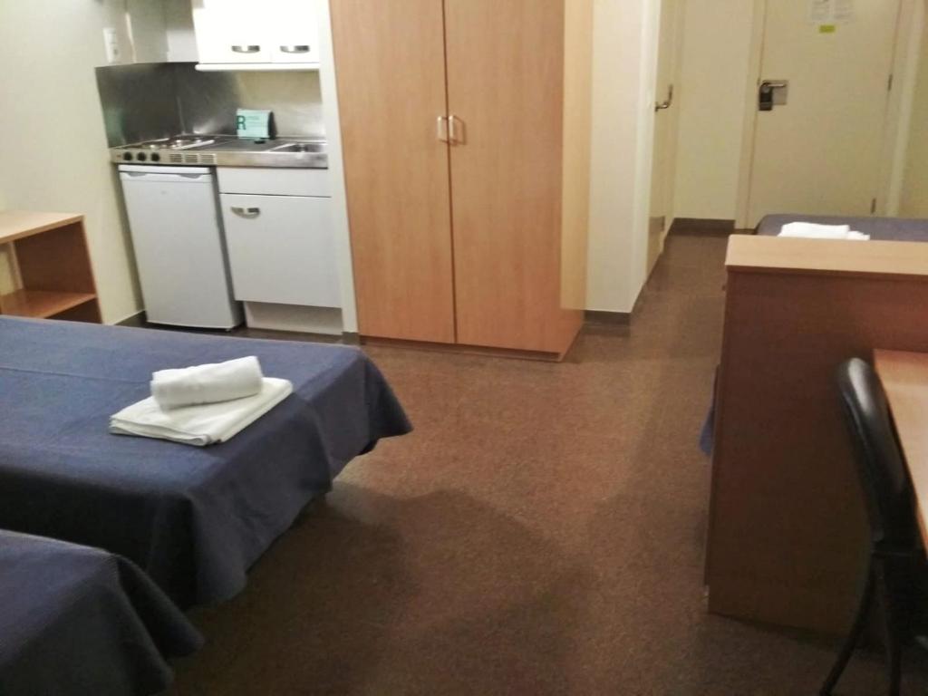 Kuchyň nebo kuchyňský kout v ubytování Residencia Universitaria Resa As Burgas